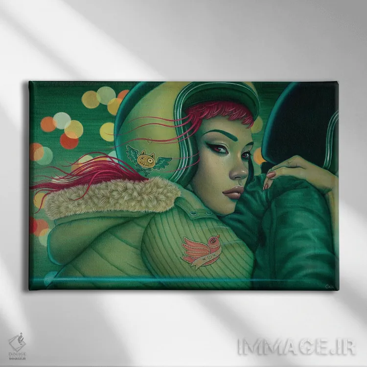 تابلو آسمان توخالی اثر کایا کوپمن - نمای روبهرو روی دیوار