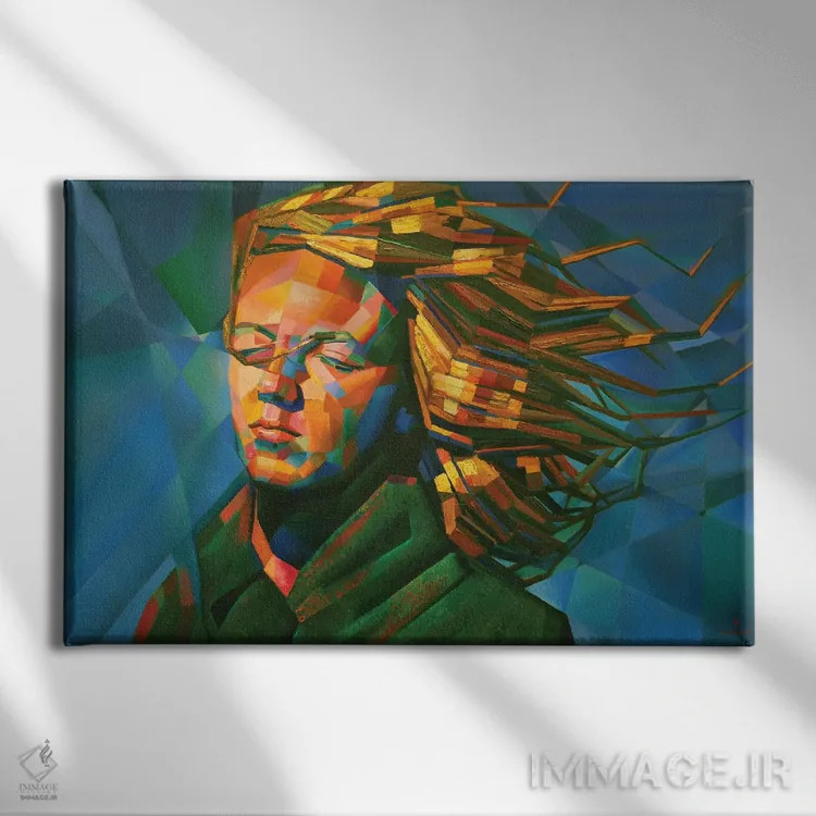 تابلو مرلین مونرو (نام خاص) اثر کُرنه آکرز - نمای روبهرو روی دیوار