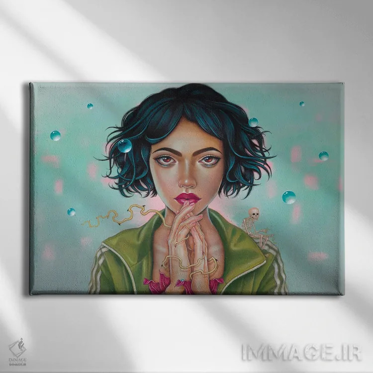 تابلو زمزمهها اثر کایا کوپمن - نمای روبهرو روی دیوار