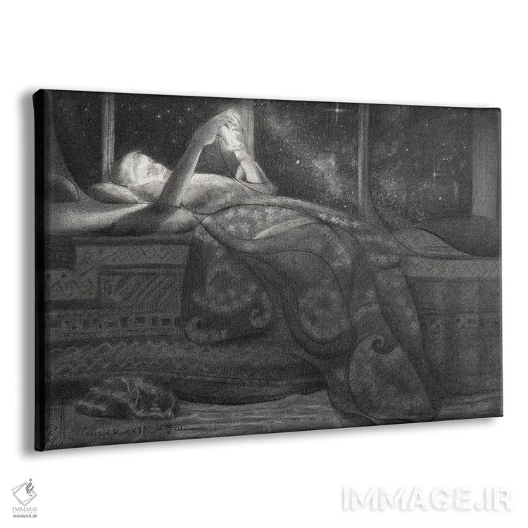 تابلو شب پرستاره اثر کُرنه آکرز - نمای پرسپکتیو محصول