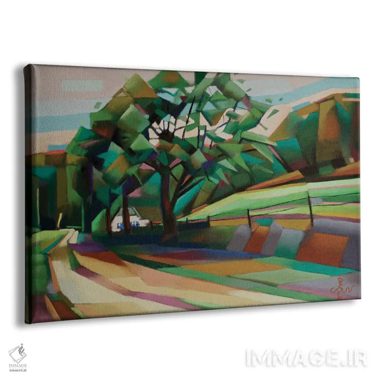 تابلو برگ ان دال (نام مکان هلندی) اثر کُرنه آکرز - نمای پرسپکتیو محصول