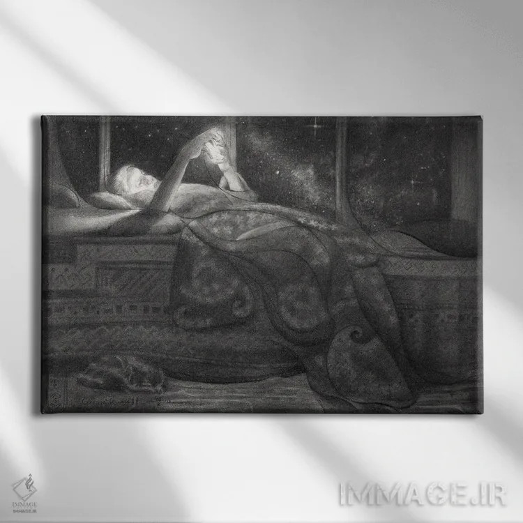 تابلو شب پرستاره اثر کُرنه آکرز - نمای روبهرو روی دیوار