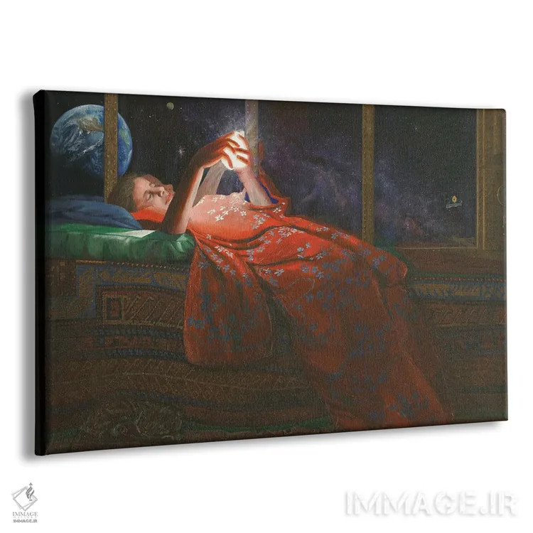 تابلو گیشه کوواک و راز هستی اثر کُرنه آکرز - نمای پرسپکتیو محصول