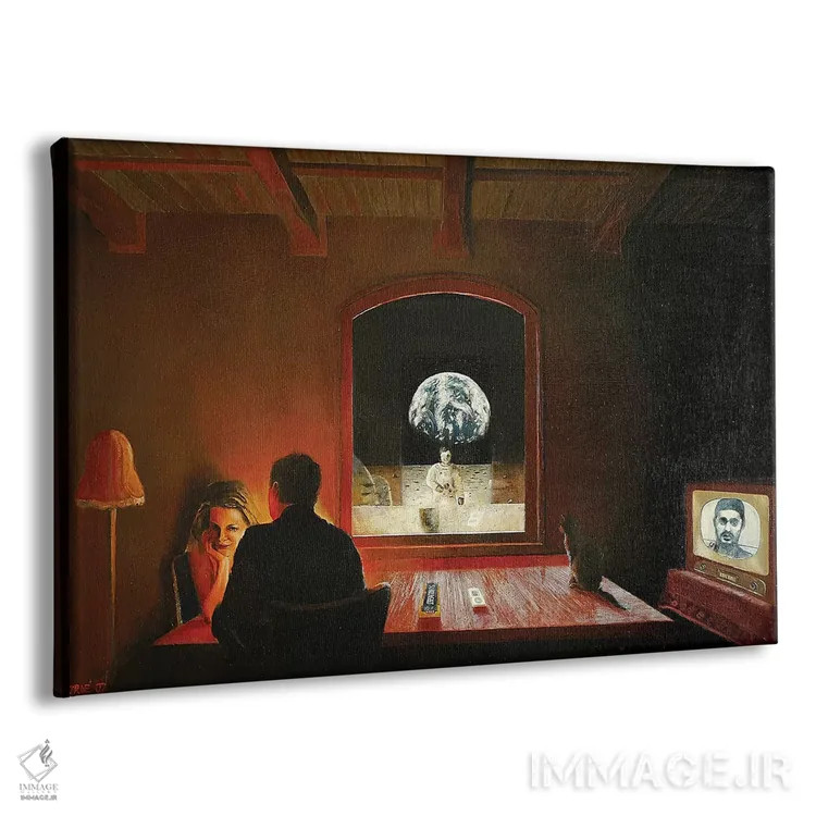 تابلو راز دهه ۵۰ اثر کُرنه آکرز - نمای پرسپکتیو محصول