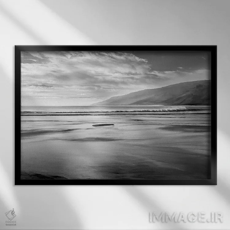 تابلو تفکر در رویاها اثر مایک کالاسیبتا - نمای قابدار مشکی