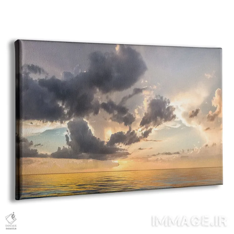 تابلو غروب بهشتی اثر مایک کالاسیبتا - نمای پرسپکتیو محصول