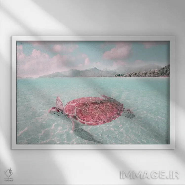 تابلو آفتابگرفتن اثر مایک کالاسیبتا - نمای قابدار سفید