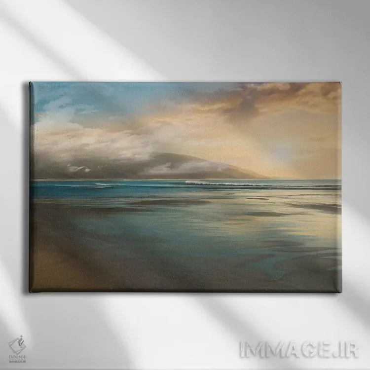 تابلو مه جزیره اثر مایک کالاسیبتا - نمای روبهرو روی دیوار