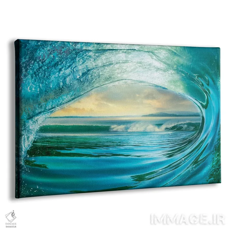 تابلو موج بزرگ اثر مایک کالاسیبتا - نمای پرسپکتیو محصول