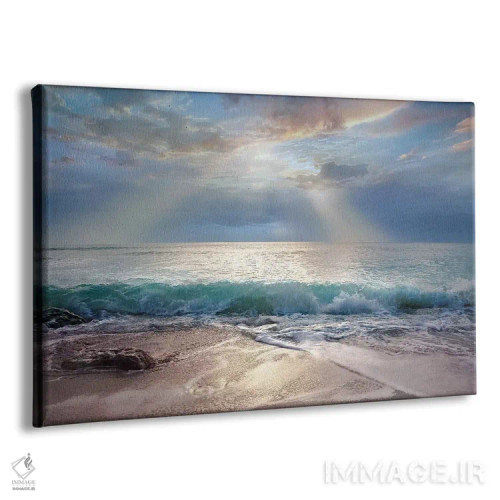تابلو صبح آبی آکوا اثر مایک کالاسیبتا - نمای پرسپکتیو محصول