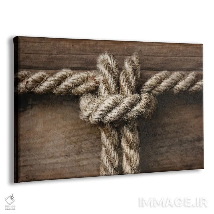 تابلو گره طناب II اثر مایک کالاسیبتا - نمای پرسپکتیو محصول