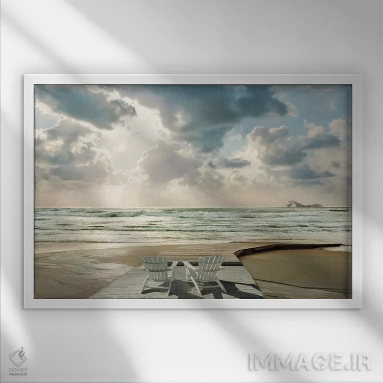 تابلو نمای ما اثر مایک کالاسیبتا - نمای قابدار سفید