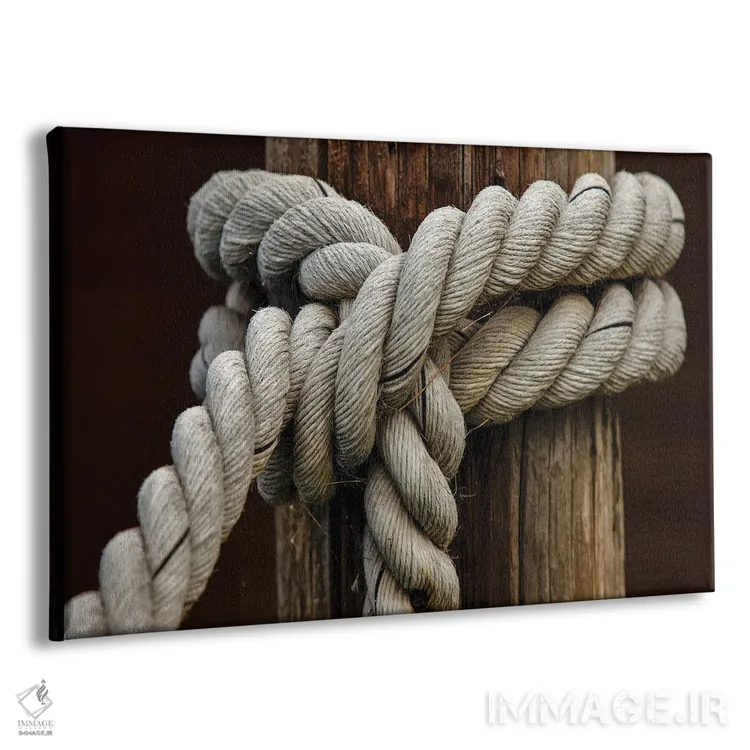 تابلو گره طناب III اثر مایک کالاسیبتا - نمای پرسپکتیو محصول