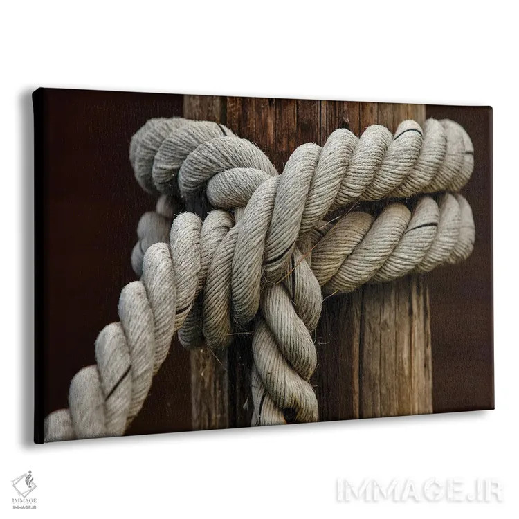 تابلو گره طناب III اثر مایک کالاسیبتا - نمای پرسپکتیو محصول