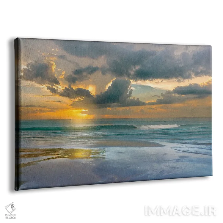 تابلو جزر و مد و غروبها اثر مایک کالاسیبتا - نمای پرسپکتیو محصول