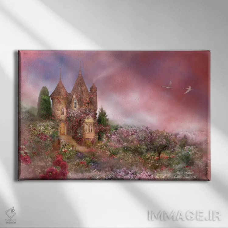 تابلو عمارت رز اثر کارول کاوالاریس - نمای روبهرو روی دیوار