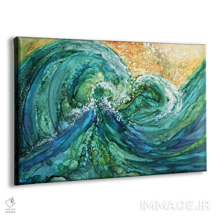 تابلو قلب اقیانوس اثر کارول کاوالاریس - نمای پرسپکتیو محصول
