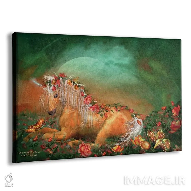 تابلو تکشاخ رزها اثر کارول کاوالاریس - نمای پرسپکتیو محصول