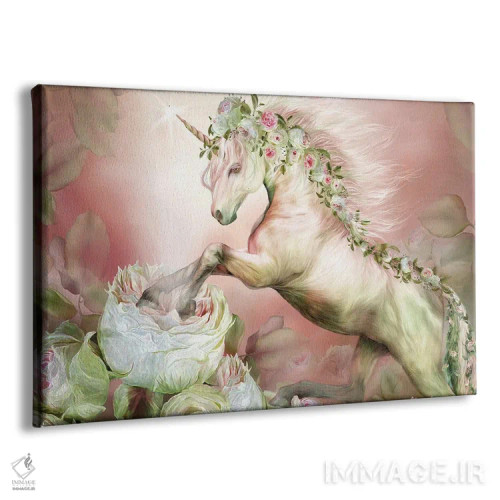 تابلو تکشاخ و یک گل رز اثر کارول کاوالاریس - نمای پرسپکتیو محصول