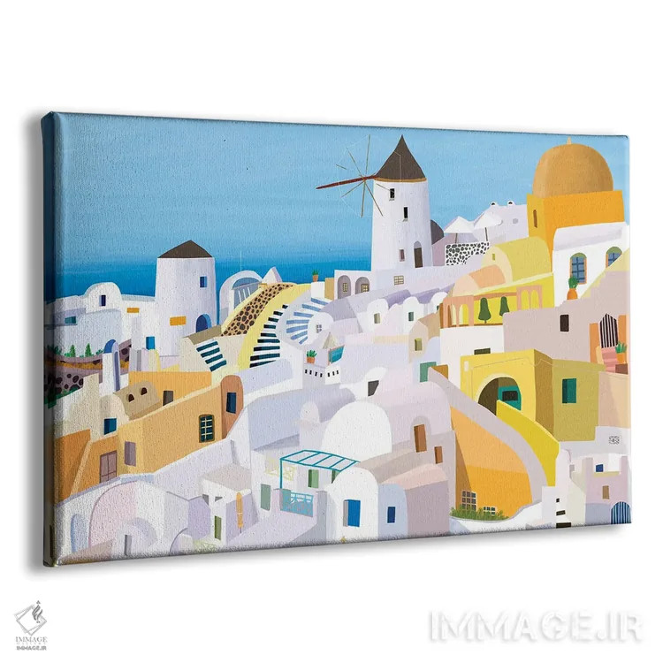 تابلو ساختمانهای یونانی I اثر کارلا دالی - نمای پرسپکتیو محصول
