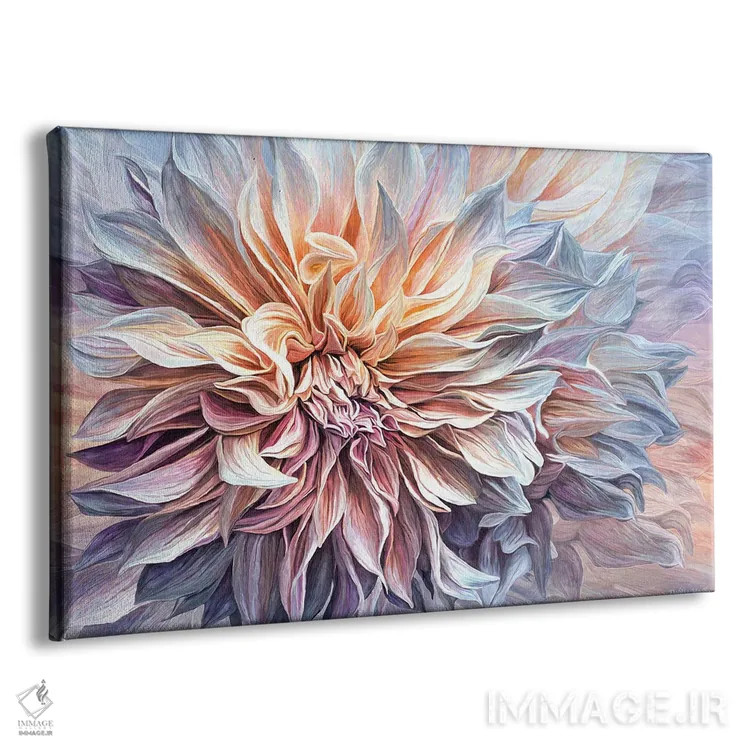 تابلو حسوحالهای گل دالیا اثر کارول کاوالاریس - نمای پرسپکتیو محصول