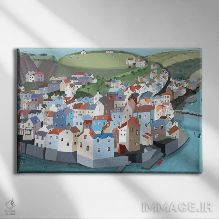 تابلو استیث (قسمت دوم) اثر کارلا دالی - نمای روبهرو روی دیوار