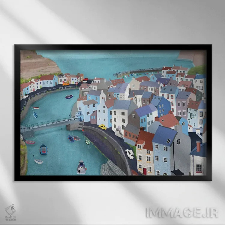 تابلو استیث (قسمت اول) اثر کارلا دالی - نمای قابدار مشکی