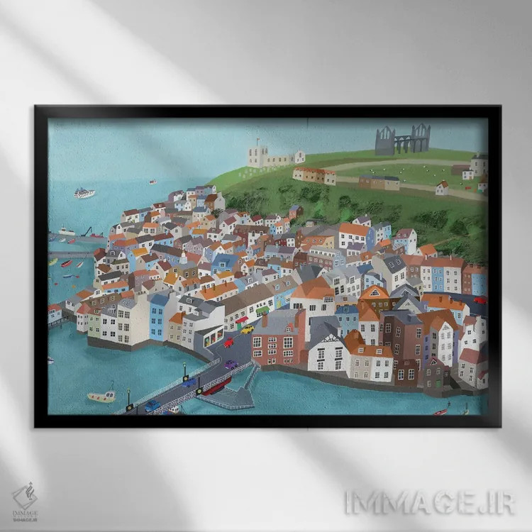 تابلو ویتبی اثر کارلا دالی - نمای قابدار مشکی