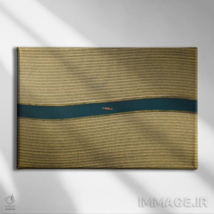 تابلو مزرعهٔ طلایی اثر آندریا کاروزو - نمای روبهرو روی دیوار