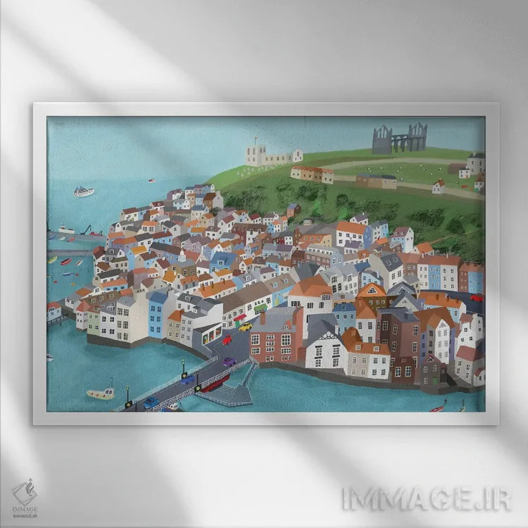 تابلو ویتبی اثر کارلا دالی - نمای قابدار سفید