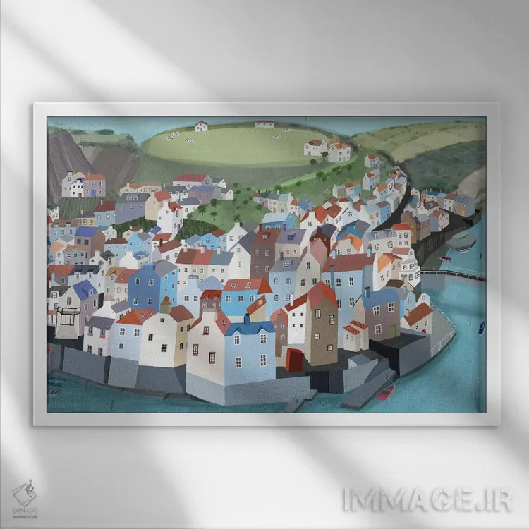 تابلو استیث (قسمت دوم) اثر کارلا دالی - نمای قابدار سفید