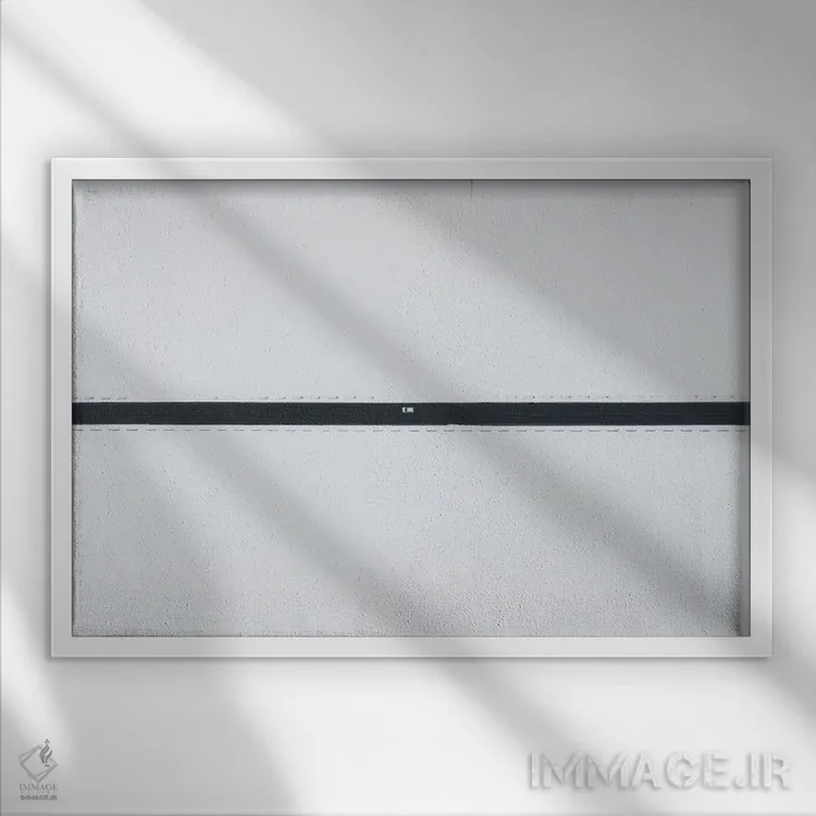 تابلو گمشده در سفیدی اثر آندریا کاروزو - نمای قابدار سفید