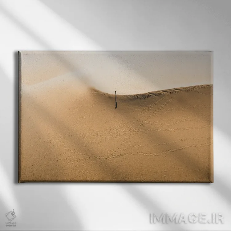 تابلو کاوشگر شن اثر آندریا کاروزو - نمای روبهرو روی دیوار