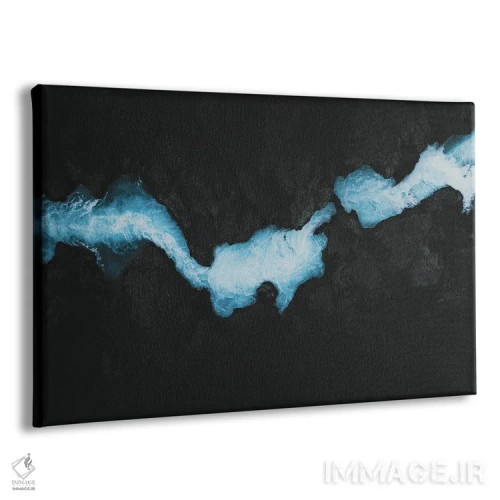 تابلو آبشار فیروزهای اثر آندریا کاروزو - نمای پرسپکتیو محصول