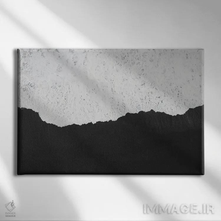 تابلو موس سفید اثر آندریا کاروزو - نمای روبهرو روی دیوار
