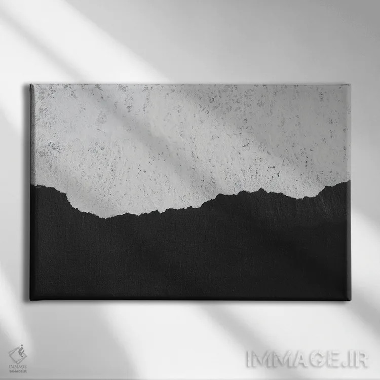 تابلو موس سفید اثر آندریا کاروزو - نمای روبهرو روی دیوار