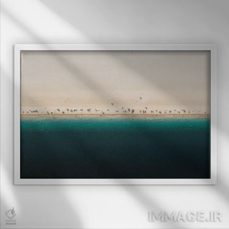 تابلو تابستان کوچک اثر آندریا کاروزو - نمای قابدار سفید