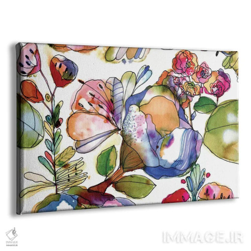 تابلو شکوفههای پاستلی اثر کایِنا بلانکا - نمای پرسپکتیو محصول