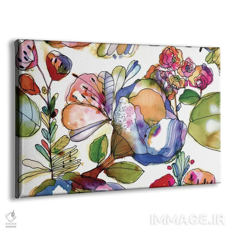 تابلو شکوفههای پاستلی اثر کایِنا بلانکا - نمای پرسپکتیو محصول