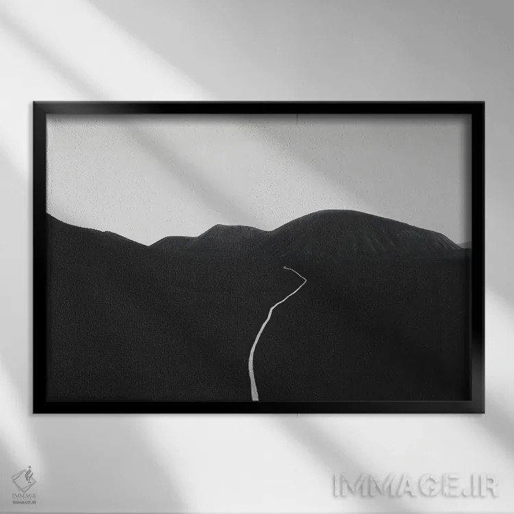 تابلو درهٔ تاریک اثر آندریا کاروزو - نمای قابدار مشکی