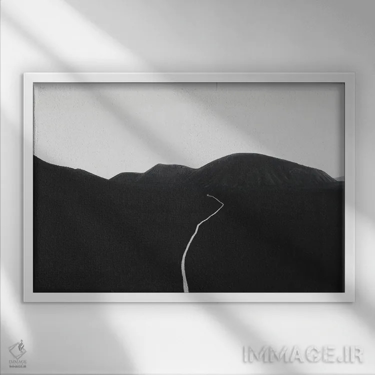 تابلو درهٔ تاریک اثر آندریا کاروزو - نمای قابدار سفید