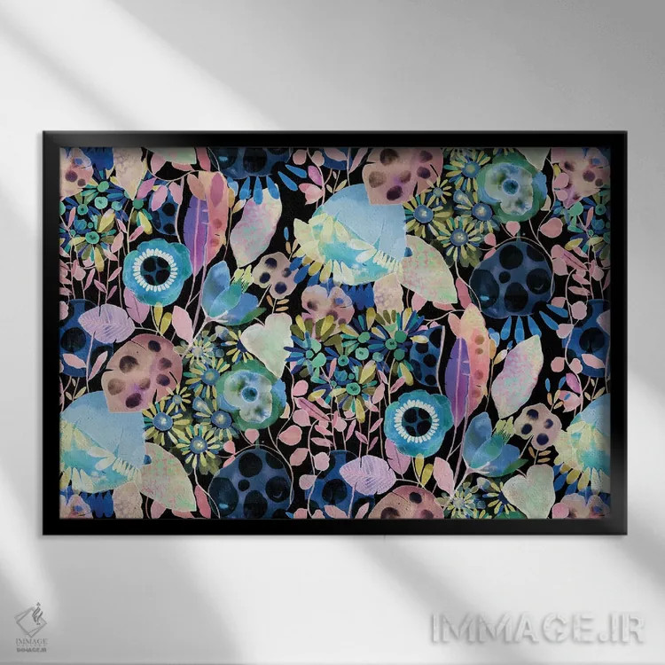 تابلو نئونی اثر کایِنا بلانکا - نمای قابدار مشکی