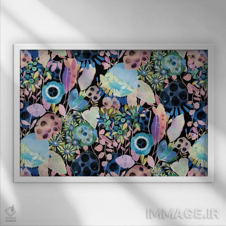 تابلو نئونی اثر کایِنا بلانکا - نمای قابدار سفید