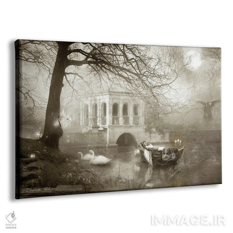 تابلو فرشتهٔ دریاچه ماه اثر شارلوت بیرد - نمای پرسپکتیو محصول