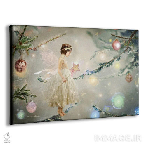 تابلو فرشتهٔ درخت کریسمس اثر شارلوت بیرد - نمای پرسپکتیو محصول