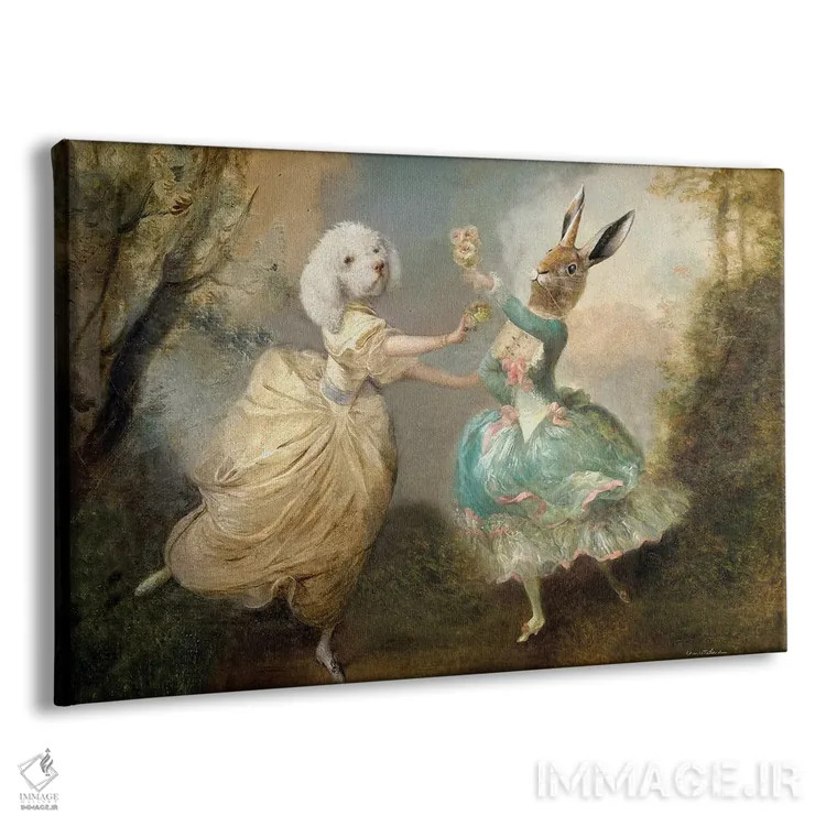 تابلو دیدار شاد اثر شارلوت بیرد - نمای پرسپکتیو محصول