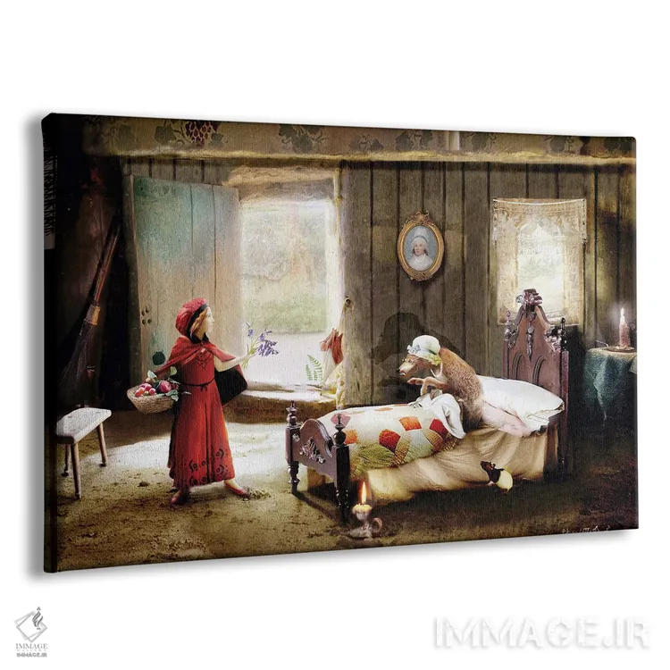 تابلو شنلقرمزی اثر شارلوت بیرد - نمای پرسپکتیو محصول