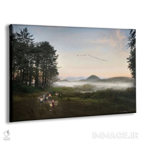 تابلو اینجا پریها هستند (ایرلند) اثر شارلوت بیرد - نمای پرسپکتیو محصول