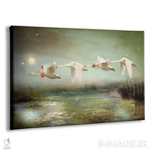 تابلو دریاچهٔ آرامش اثر شارلوت بیرد - نمای پرسپکتیو محصول