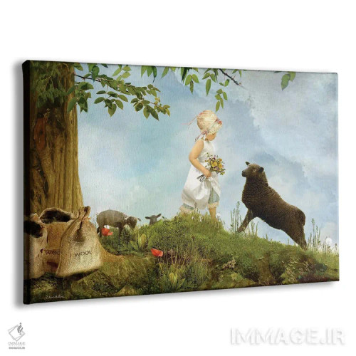 تابلو بع بع گوسفند سیاه (آواز کودکان) اثر شارلوت بیرد - نمای پرسپکتیو محصول